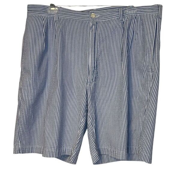 Jos. A. Bank Other - Jos. A. Bank  Stay Cool Men’s Seersucker Shorts Sz. 36 Blue/White Stripe Pleated
